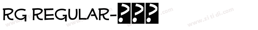rg regular字体转换 rg regular字体转换